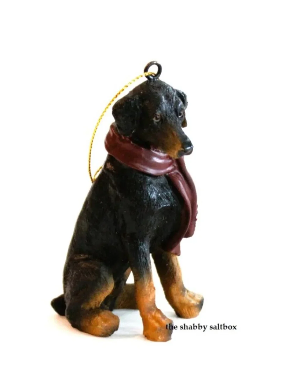 Doberman Ornament Christmas 2012 Paws Claus Dog Pet Holiday Tree Collectible